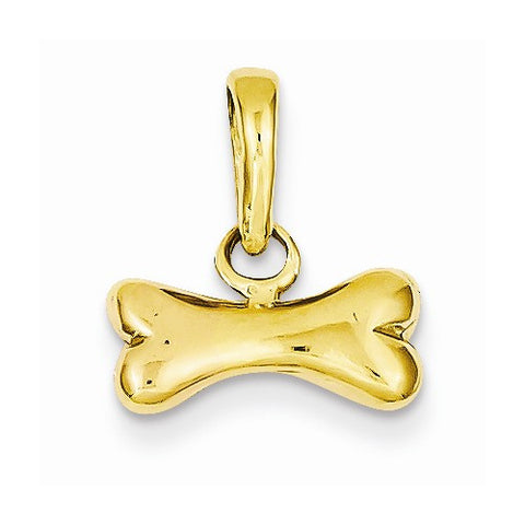 14k Gold Dog Bone Pendant, Pendants for Necklace