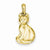 14k Gold Cat pendant, Delightful Pendants for Necklace