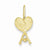 14k Gold Crossed Tennis Racquets with Ball Pendant, Pendants for Necklace