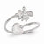 14k Yellow Gold White Gold Cupid Toe Ring