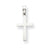 14k White Gold Cross Charm hide-image