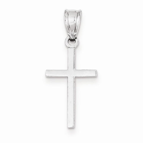 14k White Gold Cross pendant, Stylish Pendants for Necklace