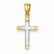 14k Gold Two-tone Cross pendant, Delightful Pendants for Necklace