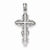 14k White Gold Fancy Latin Cross Pendant, Pendants for Necklace