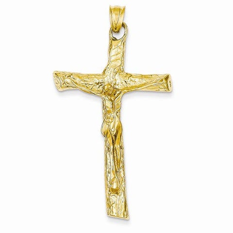 14k Gold Satin Crucifix pendant, Stylish Pendants for Necklace
