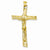 14k Gold Satin Crucifix pendant, Stylish Pendants for Necklace