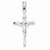14k White Gold INRI Crucifix pendant, Classy Pendants for Necklace