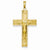 14k Gold Satin Finish Crucifix Pendant, Pendants for Necklace
