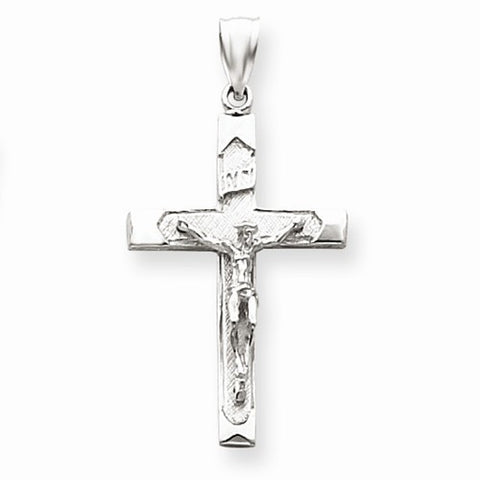 14k White Gold Crucifix Pendant, Appealing Pendants for Necklace