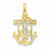 14k Gold Two-tone Mariner's Crucifix pendant, Dazzling Pendants for Necklace