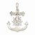 14k White Gold Mariner's Cross Pendant, Pendants for Necklace