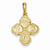 14k Gold Four Way Medal Pendant, Pendants for Necklace