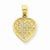 14k Gold Basket Weave Heart pendant, Appealing Pendants for Necklace