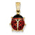 14k Gold Enameled Ladybug Charm hide-image