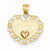 14k Gold Two-tone Mom Heart Pendant, Pendants for Necklace