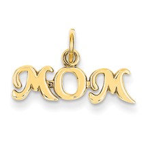 14k Gold Mom Charm hide-image