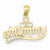 14k Gold and Rhodium Mommy Pendant, Pendants for Necklace
