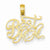 14k Gold Best Mom Pendant, Pendants for Necklace