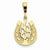 14k Gold Good Luck Clover Pendant, Pendants for Necklace