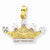 14k Gold and Rhodium Crown pendant, Pendants for Necklace