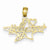 14k Gold I Heart Hollywood Star Pendant, Pendants for Necklace