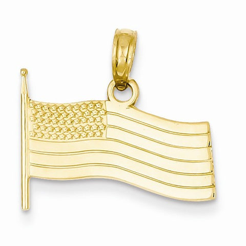 14k Gold American Flag pendant, Alluring Pendants for Necklace