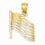 14k Gold American Flag pendant, Appealing Pendants for Necklace