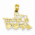 14k Gold I Love Train Pendant, Pendants for Necklace