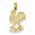 14k Gold Kauai Rooster Pendant, Pendants for Necklace