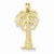 14k Gold Palm Tree pendant, Beautiful Pendants for Necklace