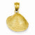 14k Gold Medium Clam Shell Pendant, Pendants for Necklace
