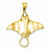 14k Gold Manta Ray Pendant, Pendants for Necklace