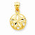 14k Gold Sand Dollar pendant, Dazzling Pendants for Necklace