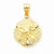 14k Gold Sand Dollar pendant, Delightful Pendants for Necklace