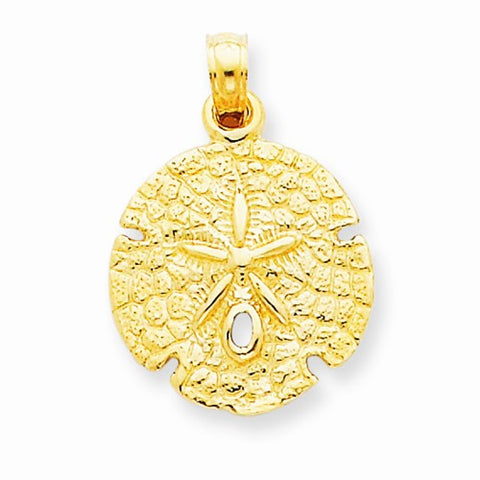 14k Gold Sand Dollar pendant, Exquisite Pendants for Necklace