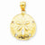 14k Gold Sand Dollar pendant, Fine Pendants for Necklace