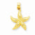 14k Gold Starfish pendant, Pendants for Necklace