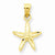 14k Gold Starfish pendant, Lovely Pendants for Necklace