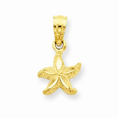 14k Gold Starfish pendant, Stylish Pendants for Necklace