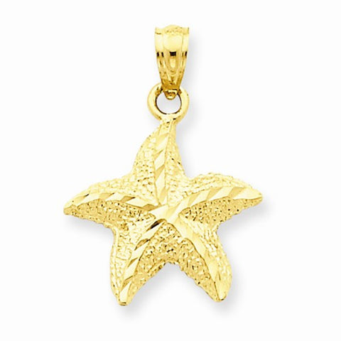 14k Gold Starfish pendant, Appealing Pendants for Necklace