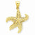 14k Gold Starfish pendant, Adorable Pendants for Necklace