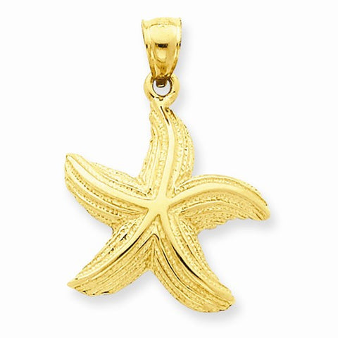 14k Gold Starfish pendant, Dazzling Pendants for Necklace