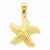 14k Gold Starfish pendant, Dazzling Pendants for Necklace