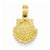 14k Gold Beaded Scallop Shell Pendant, Pendants for Necklace