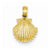 14k Gold Scallop Shell pendant, Delightful Pendants for Necklace