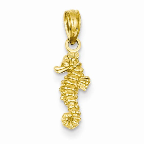 14k Gold Mini Sea Horse Pendant Pendant, Pendants for Necklace