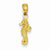 14k Gold Mini Sea Horse Pendant Pendant, Pendants for Necklace