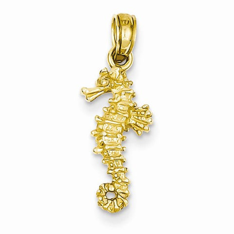 14k Gold Sea Horse pendant, Pretty Pendants for Necklace