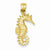 14k Gold Seahorse pendant, Gorgeous Pendants for Necklace