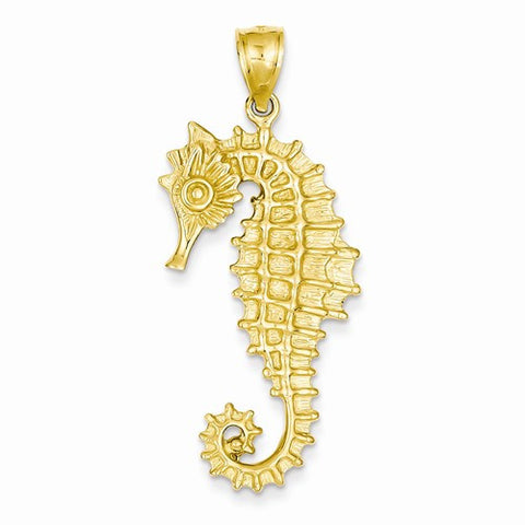 14k Gold Seahorse pendant, Stylish Pendants for Necklace